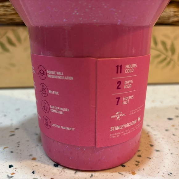 Stanley x Glinda Wicked 40 oz Quencher H2.0 Tumbler – Pink Glitter LTD - Picture 6 of 13